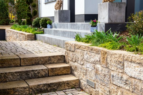 Stone Step Replacement in Leland