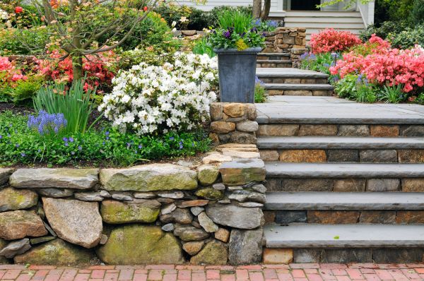 Stone Stairs Repair in Leland