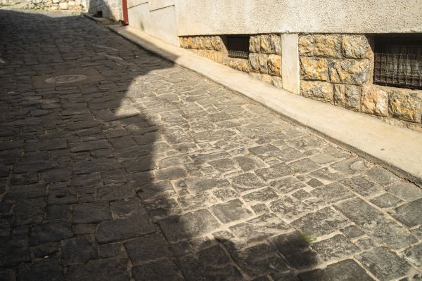 Stone Sidewalk Repair in Leland