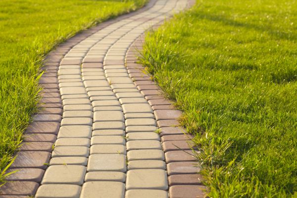 Sidewalk Brick Repair in Leland