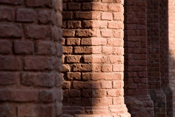 Brick Pillars Installation in Leland